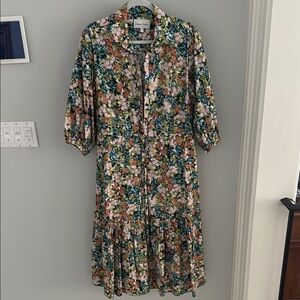 Cara Cara Multicolor Floral Long Sleeve Dress